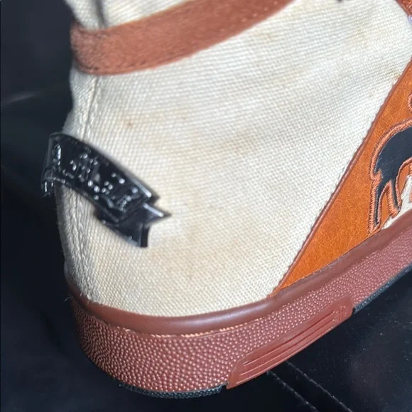 L.A.M.B. Tan and Brown Lace Up Boots - Picture 9 of 15